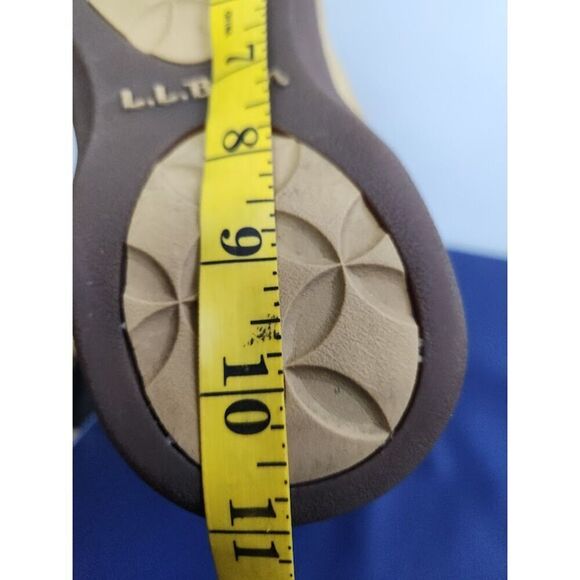 L.L. Bean Women Tan Brown Suede w/Faux Fur Waterproof Tall Lace Up Boots sz 8.5 - Picture 10 of 11